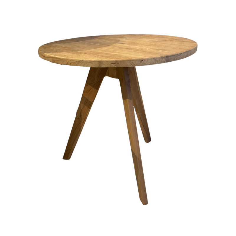 Teak Round Solid Wood Dining Table