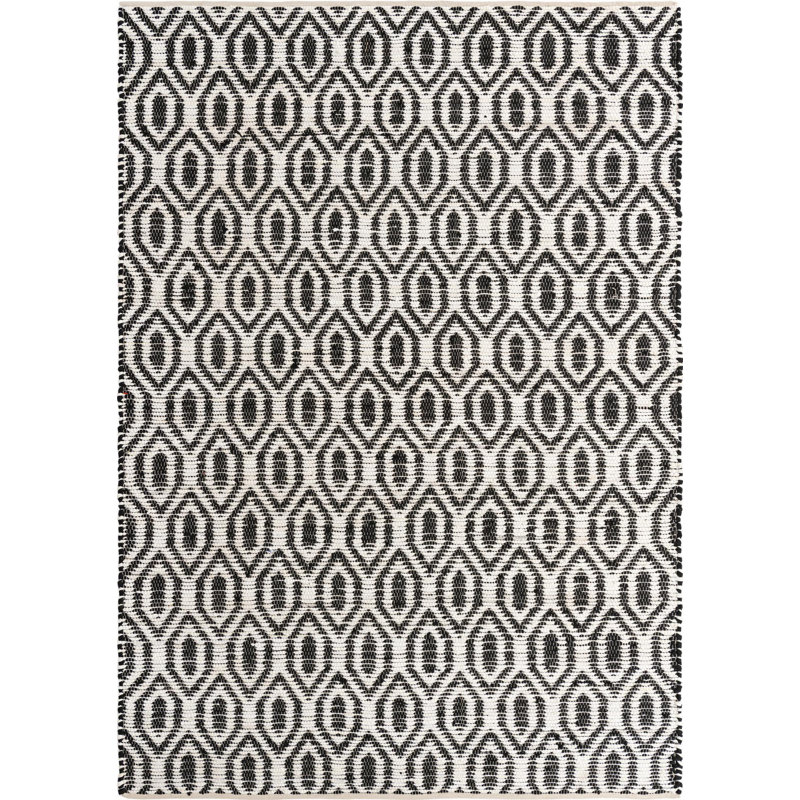 Egge Cotton Geometric Indoor Rug, Rectangle 8' x 11'