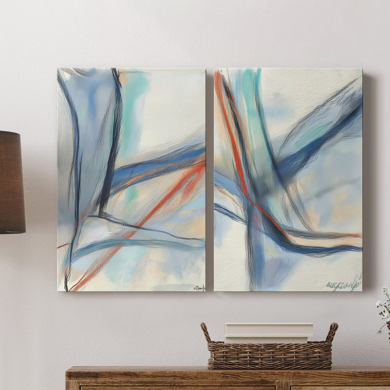 ABSTRACT Series DCCXIX - Toile tendue avec châssis de qualité supérieure - Prêt à être accroché, H 12 po x l 16 po
