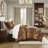 4 Piece Brown Comforter Set Brown-119181215-119181213