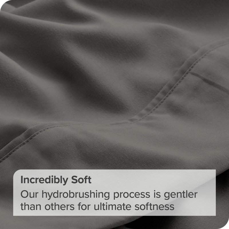 Full Gray Ultra-Soft Microfiber Flat Sheet