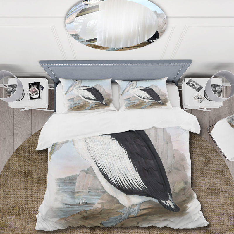 Ensemble de housse de couette Traditional Vintage Birds Vintage - polyester microfibre