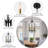 Mid-Century 6-Light Dimmable Cage Pendant Light-70616078