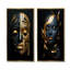 Ensemble de 2 décorations murales célestes en or et en noir-907820824-907820829
