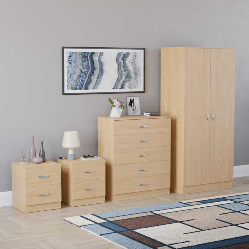 Maybery Piece Bedroom Set, Pine