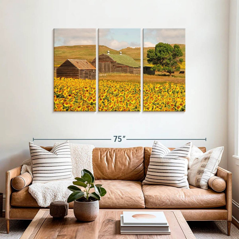 Champ de tournesols Alvord, H 36 po x l 57 po