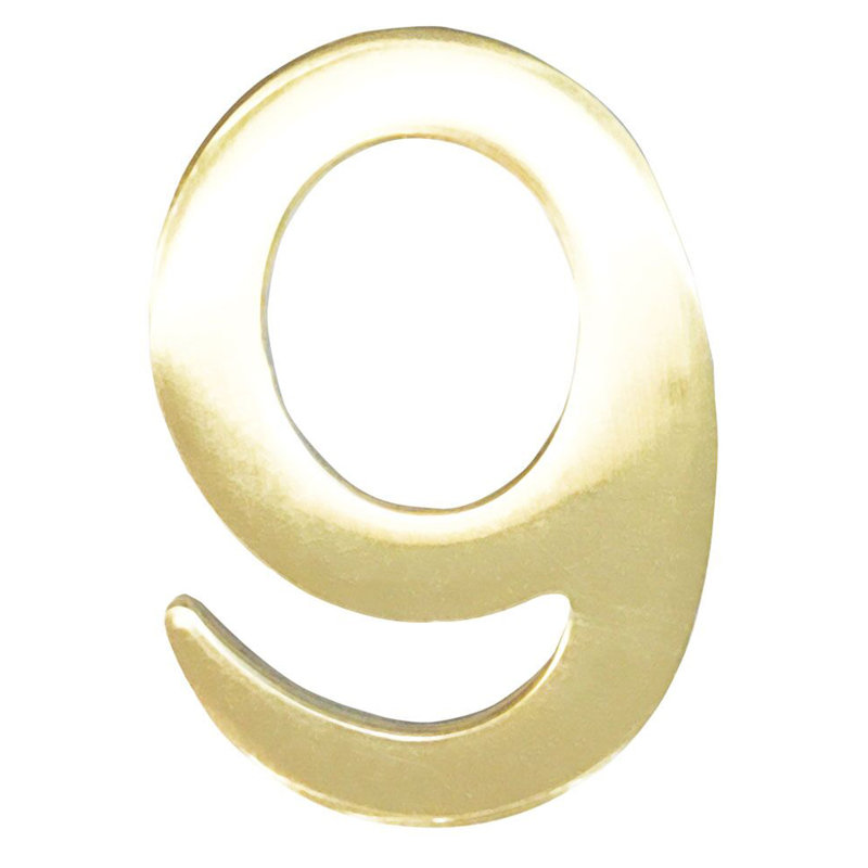 3 po numéro de maison à fixation flottante, 9