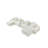 178.6" White Fluffy Lamb Wool Sectional Sofa