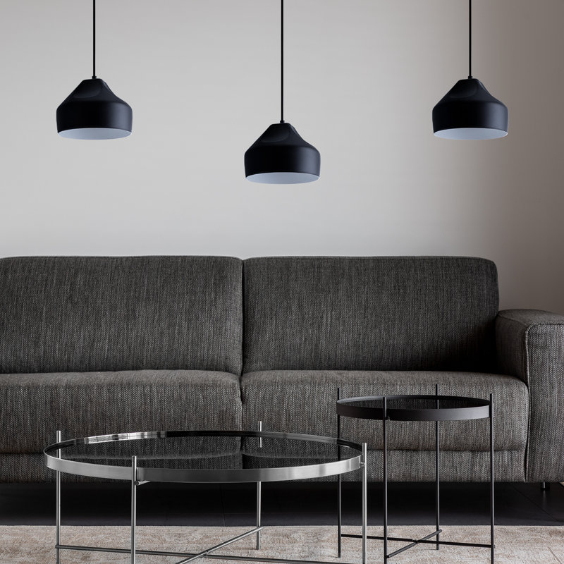 Pollard 1 - Light Single Pendant, Black/White
