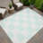 Machine Washable Indoor/Outdoor Chantille ACN2345 Geometric Rug-686937596