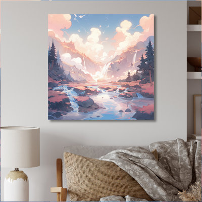 Montagne majestueuse I - paysages, reproduction d'art sur toile