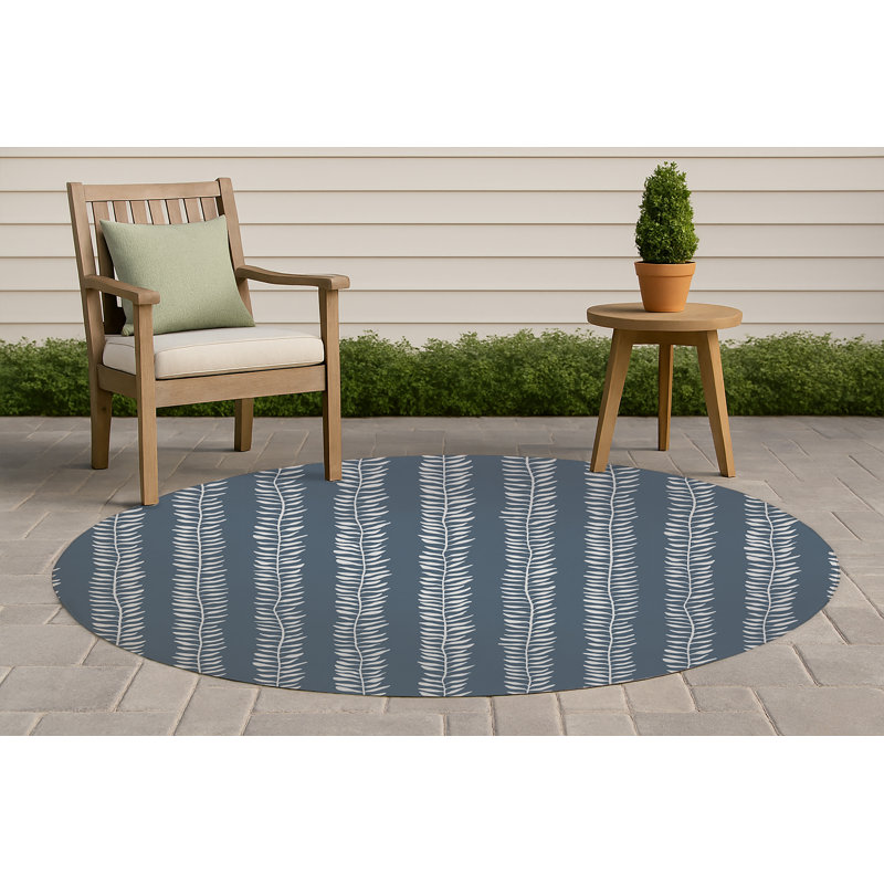 Tapis d'extérieur antidérapant Mystic Ivy, Rond 5 pi