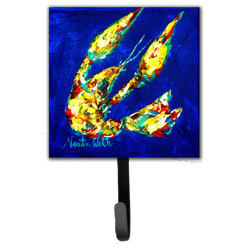 Support pour petite laisse crawfish et crochet mural