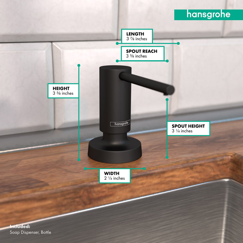 Talis Bath and Kitchen Sink Soap Dispenser, Matte Black