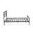 Ingram Full Size Bed with 7 Metal Legs - Lavish Bed in Powder Coating Black Color-1558904666