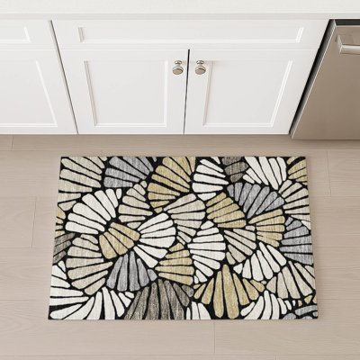 Machine Washable Indoor/Outdoor Chantille ACN2384 Floral Rug
