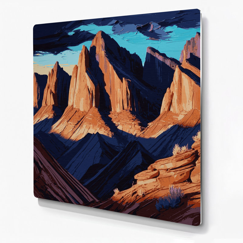 Art mural en métal 120 pi, H 144 po x l 144 po x P 0,05 po
