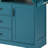 55.7 Inch Large Kitchen Island with 2 Drop Leaf, Rolling Cart on 5 Wheels with Power Outlet, Folding Storage Dining Table with Spice Rack and 3 Drawers, Green-1490160487