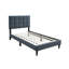 Tête de lit double réglable avec capitonnage biscuit-1200835163