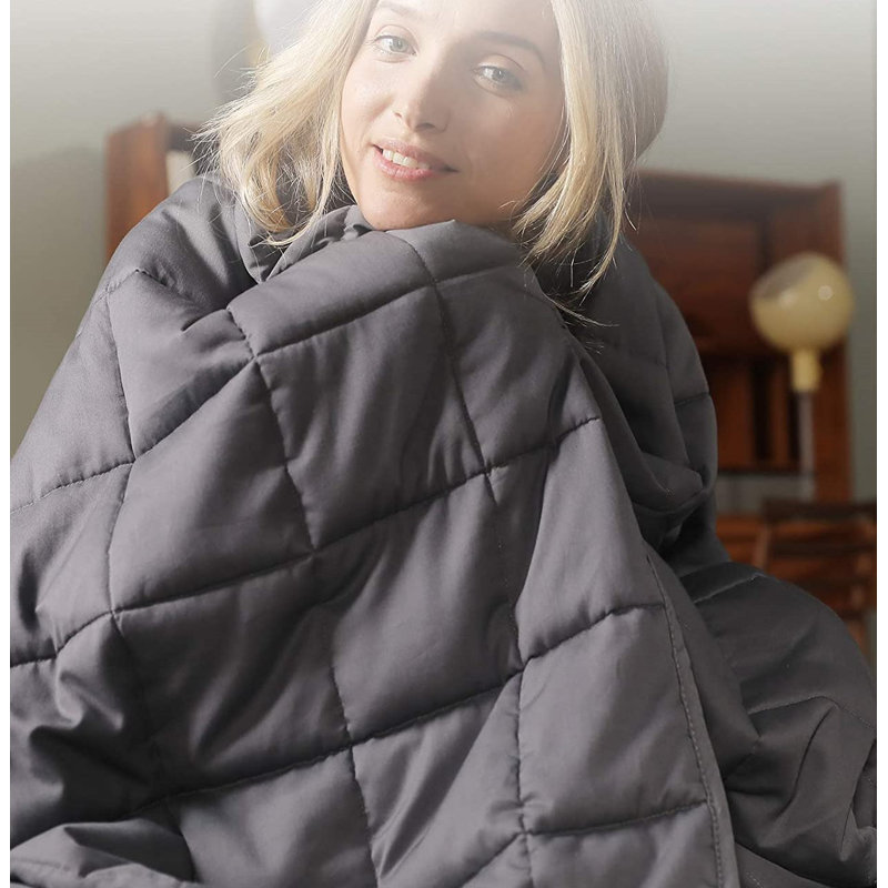 Couverture lestée de qualité supérieure pour un sommeil profond, soulage le stress et l'anxiété, Montoursville, Grand, 20 lb