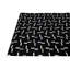 Tapis noir Juliana