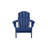 Folding Adirondack Chair With Side Table, 3-Piece Adirondack Chair Set With Wood Texture, Navy Blue(Includes 2 Chairs And 1 Table)-1785045689