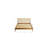 Crawford Modern Solid Wood Bed with Woven Cane Headboard-67960619-67960618