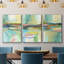 Radiant Horizon I, reproduction sur toile 3 pièces-91887032-91887037