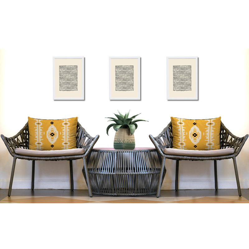 Oreiller réversible intérieur / extérieur Tallu, Yellow, 20 po x 14 po