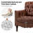 Annja 32" W Tufted Genuine Leather Armchair-80015536