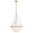 Collins Large Interior Teardrop Pendant w/ Cased Opal Glass-94487097