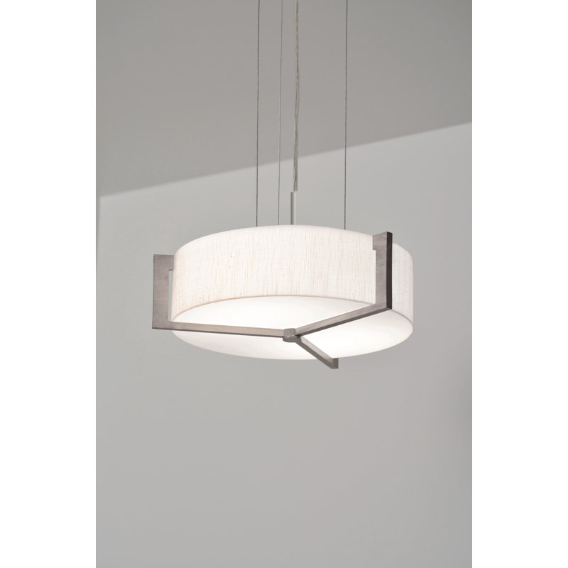 Leeroy 1 - Light Single Pendant, Jute, Weathered Gray