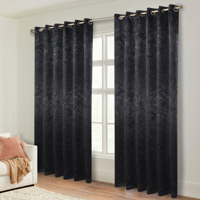 Finklea Floral Pattern Polyester Light Filtering/Room Darkening Rod Pocket Curtain Panels