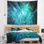 Tapisserie d’illustration de couleur grise abstraite blue on black-28497486