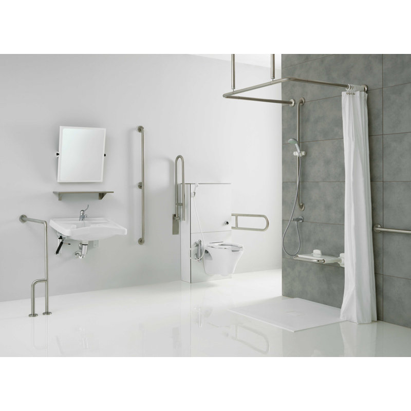 Stainless Steel 12"x12" Grab Bar