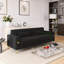 Canapé 85,63 po style Mid-Century moderne avec coussins moelleux et pieds en métal-486884184