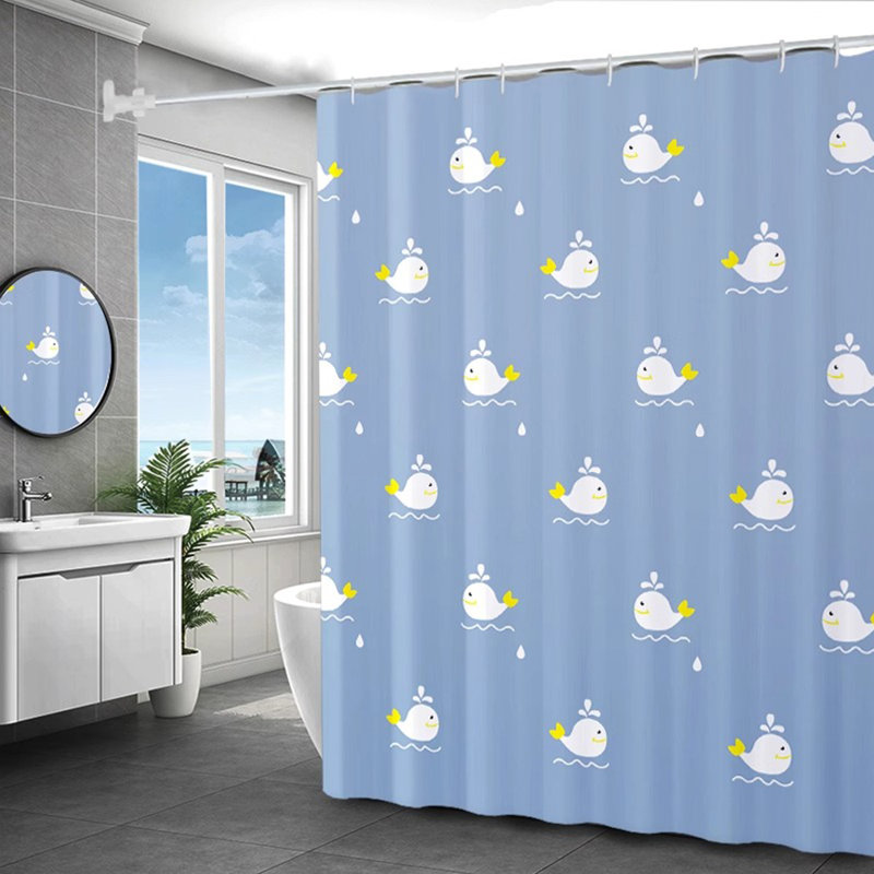 Rideau de douche avec crochets inclus, H 71 po x l 79 po