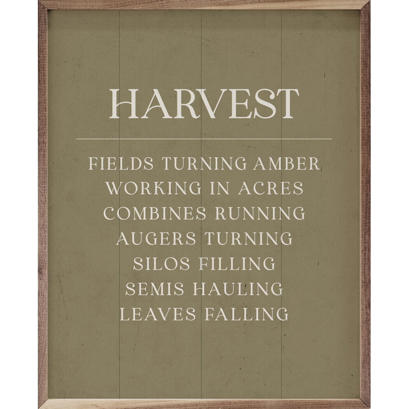 «Harvest Fields Turning Amber Green» sur bois, H 20 po x l 16 po