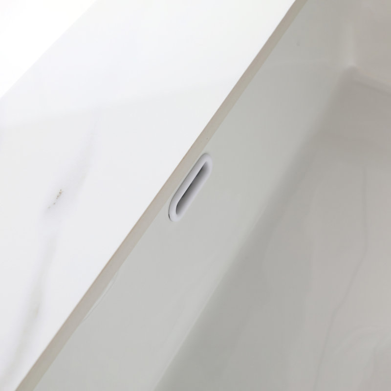31" Vanity Top - White With Undermount Rectangular Sink & 4" Backsplash 31 Inch Basin For Bathroom, 8" Centers