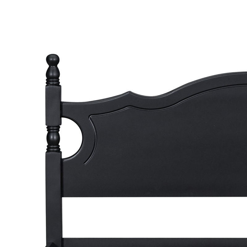 Lit plateforme Delfinia, Noir