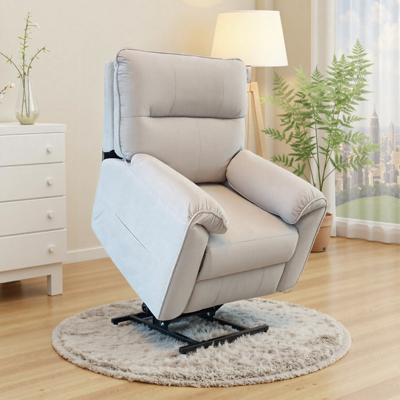 50cm Wide Lift Assist, Cream Cotton Blend