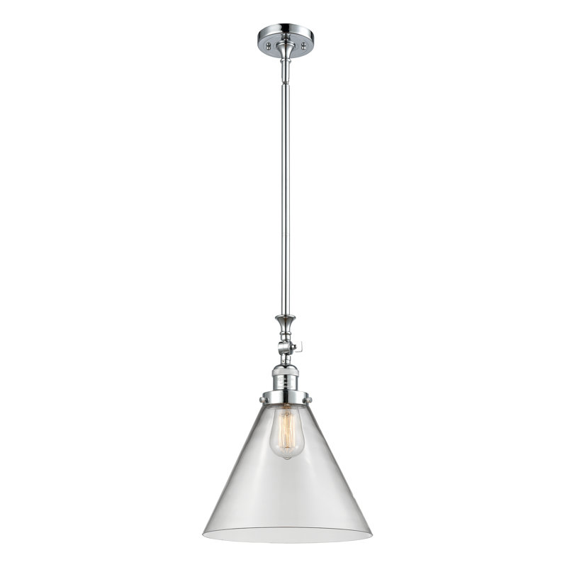 1 - Light Single Pendant, Polished Chrome, Seedy, No Bulb Included