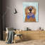 Art sur toile tendue avec toile Trinx Fab Funky, Golden Retriever, lunettes et nœud papillon