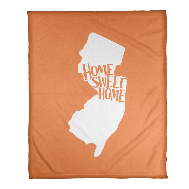 Jeté polaire new jersey the home, l 52,5 po x L 62,5 po, Orange