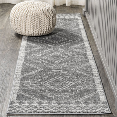 Tapis gris / crème Amir Moroccan Beni Souk