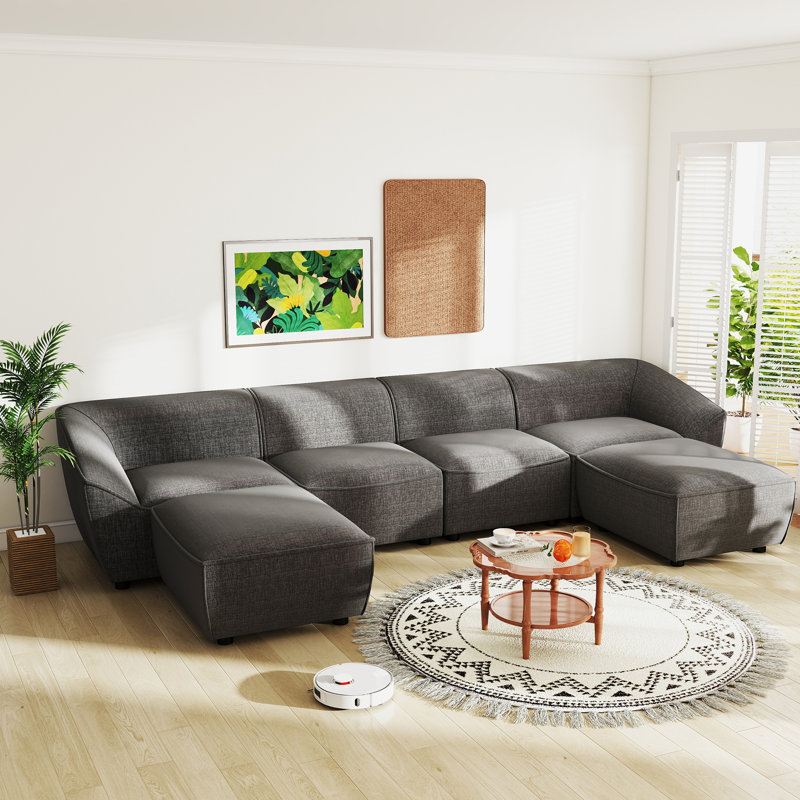 Lizzy 6 - Piece Upholstered Sectional