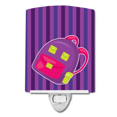 Back to School Backpack Ceramic Night Light