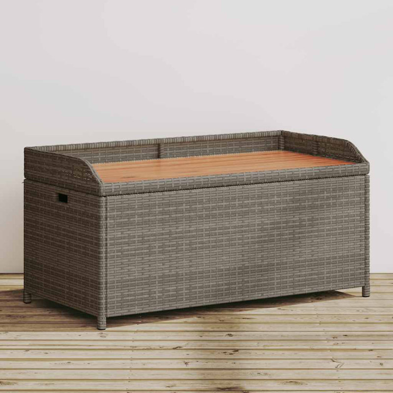 Agrim Steel Garden Bench, Gray, 52cm H x 100cm L x 50cm W