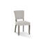 Chaise d'appoint rembourrée en mastic gris Daughtery