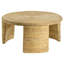 Table basse ronde en rotin tissé Mize